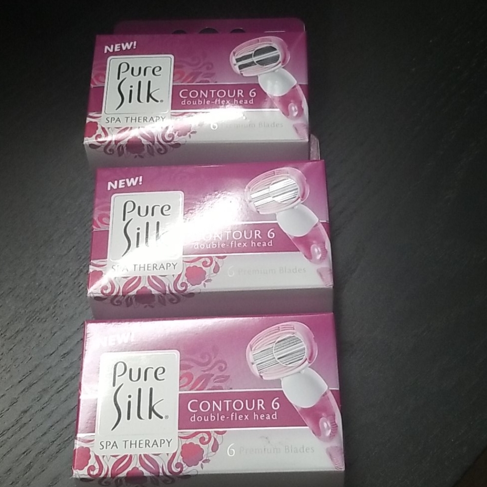 12 count pure silk  razor heads